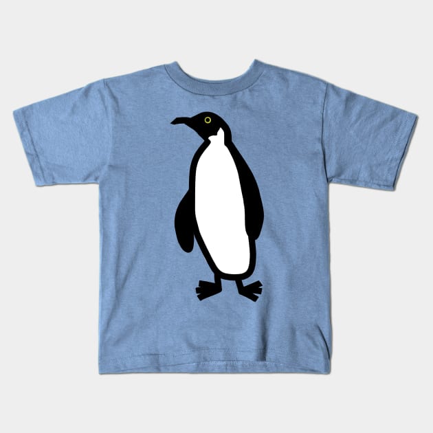 Cute Animals Penguin Doodle Kids T-Shirt by ellenhenryart